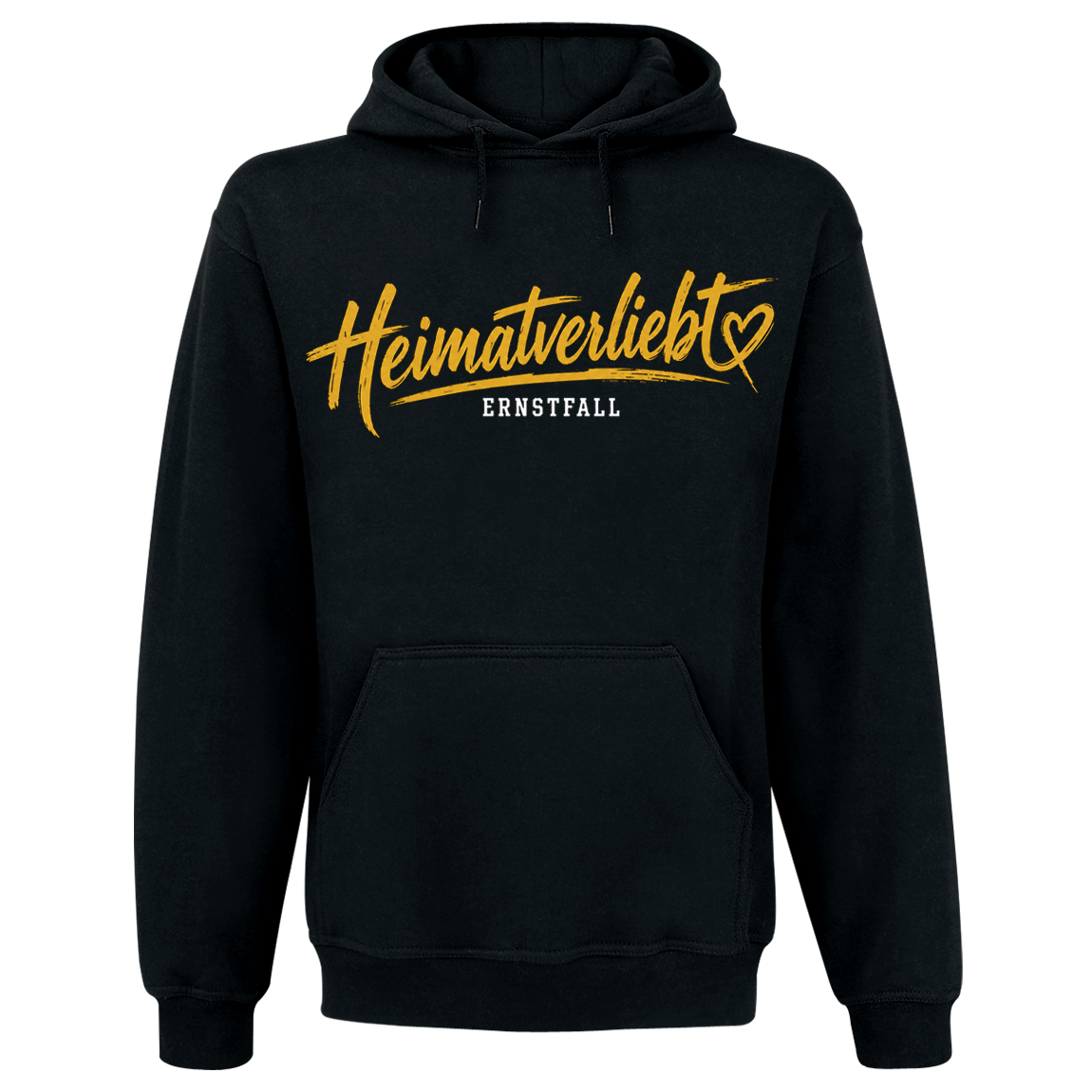 ErnstFall - Heimatverliebt, Kapuzenpullover schwarz