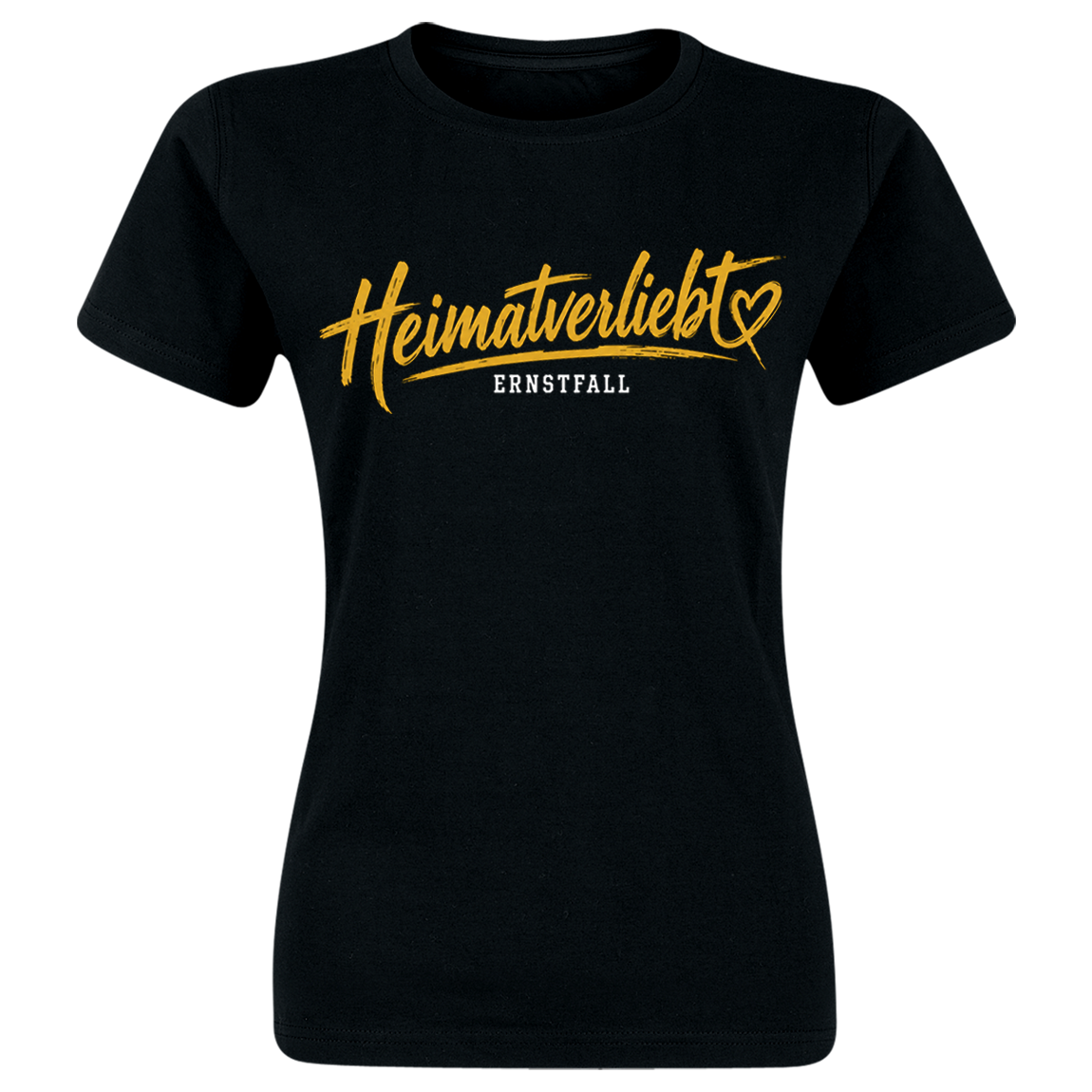 ErnstFall - Heimatverliebt, Girl-Shirt schwarz