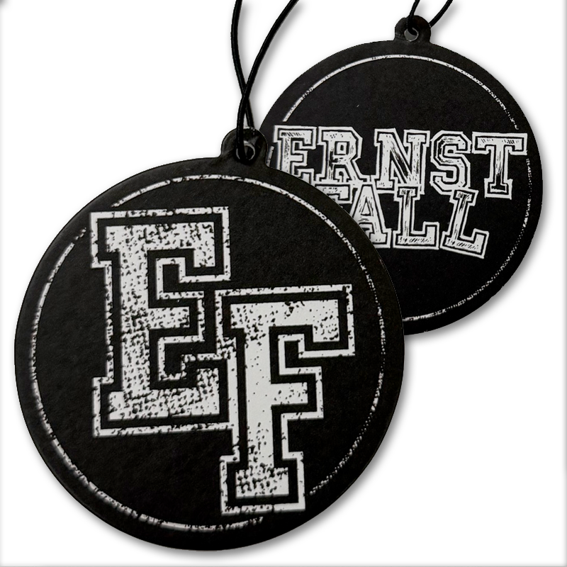 ErnstFall - Logo / Black Ice, Lufterfrischer / Duft-Aufhänger Kopie